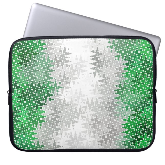 Funda Para Portátil Bandera del Orgullo Gris Trippy Resumen Rápidament (Frente)