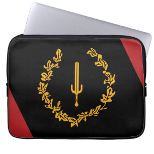 Funda Para Portátil Bandera del patrimonio estadounidense negro