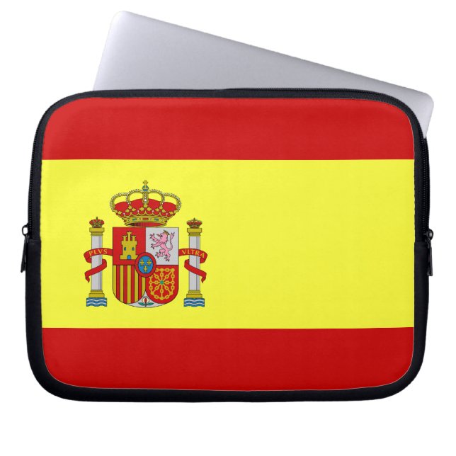 Funda Para Portátil Bandera española (Frente)