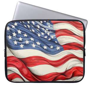 Funda Para Portátil Bandera estadounidense