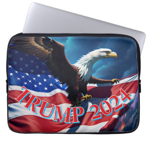 Funda Para Portátil Bandera estadounidense Águila estadounidense TRUMP