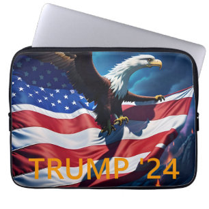 Funda Para Portátil Bandera estadounidense Águila estadounidense TRUMP