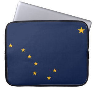 Funda Para Portátil Bandera estatal de Alaska, Estados Unidos