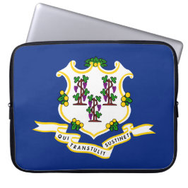 Funda Para Portátil Bandera estatal de Connecticut