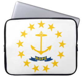 Funda Para Portátil Bandera estatal de la isla de Rhode