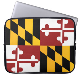 Funda Para Portátil Bandera estatal de Maryland, Estados Unidos