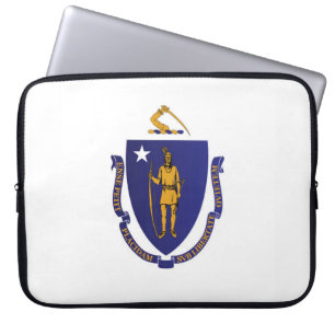 Funda Para Portátil Bandera estatal de Massachusetts, Estados Unidos