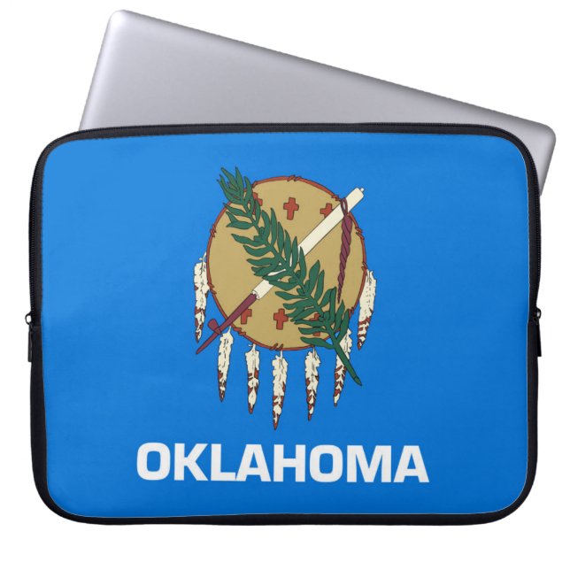 Funda Para Portátil Bandera estatal de Oklahoma, Estados Unidos (Frente)