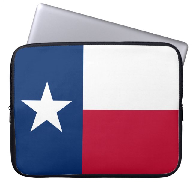 Funda Para Portátil Bandera Estatal de Texas (Texas) (Frente)