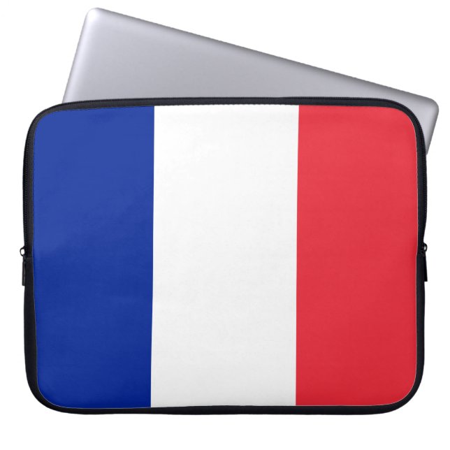 Funda Para Portátil Bandera francesa (Francia) (Frente)