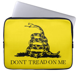 Funda Para Portátil Bandera Gadsden de serpiente de cascabel: Lucha, R