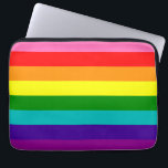 Funda Para Portátil Bandera gay arcoiris LGBT Banda electrónica<br><div class="desc">Bandera gay arcoiris LGBT Banda electrónica</div>