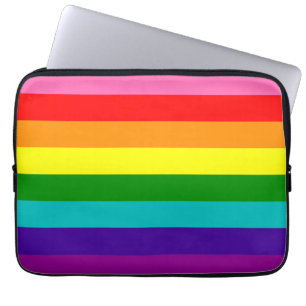 Funda Para Portátil Bandera gay arcoiris LGBT Banda electrónica