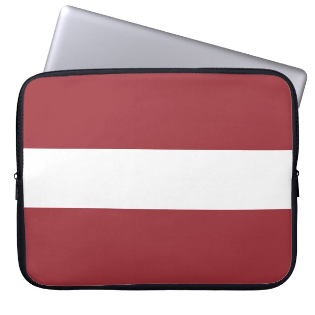 Funda Para Portátil Bandera letona (Letonia) (Frente)