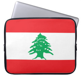 Funda Para Portátil Bandera Libanesa (Bandera del Líbano)