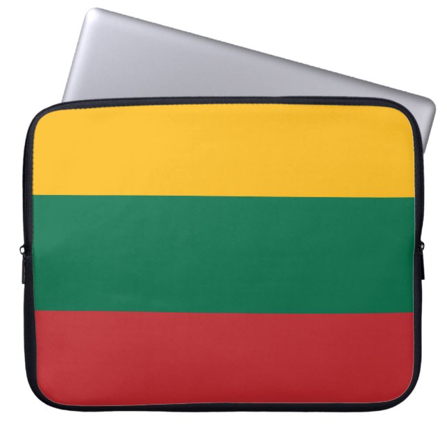 Funda Para Portátil Bandera lituana (Frente)
