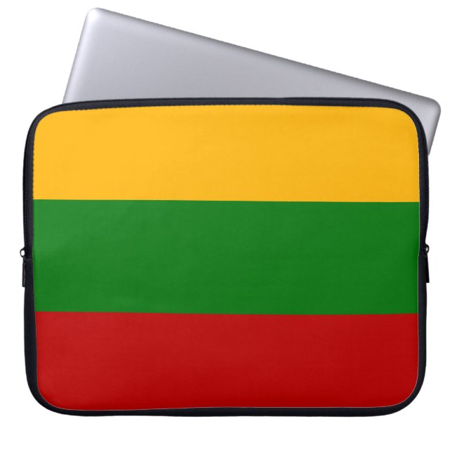 Funda Para Portátil Bandera lituana (Frente)