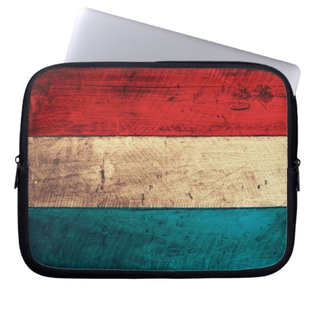 Funda Para Portátil Bandera luxemburguesa rusa (Frente)