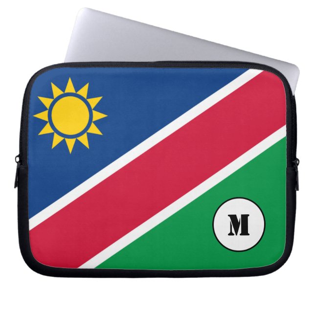 Funda Para Portátil Bandera namibiana Manga de portátiles (Frente)