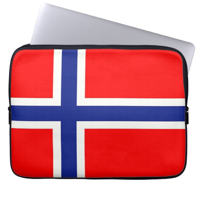 Funda Para Portátil Bandera noruega (Frente)