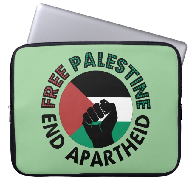 Funda Para Portátil Bandera Palestina del Apartheid (Frente)