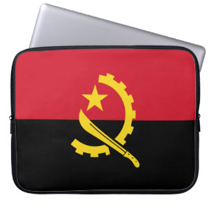 Funda Para Portátil Bandera patriótica angoleña