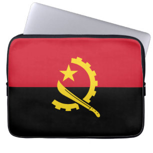 Funda Para Portátil Bandera patriótica angoleña