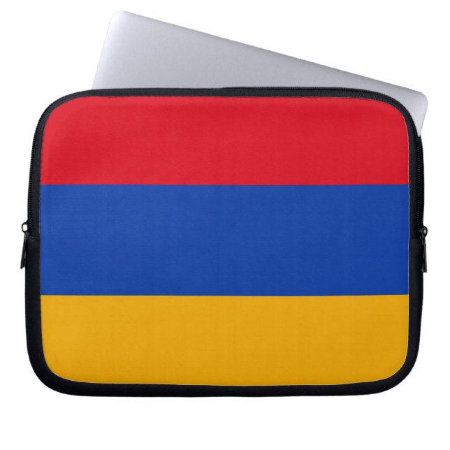 Funda Para Portátil Bandera patriótica armenia (Frente)