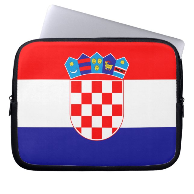 Funda Para Portátil Bandera Patriótica Croata (Frente)
