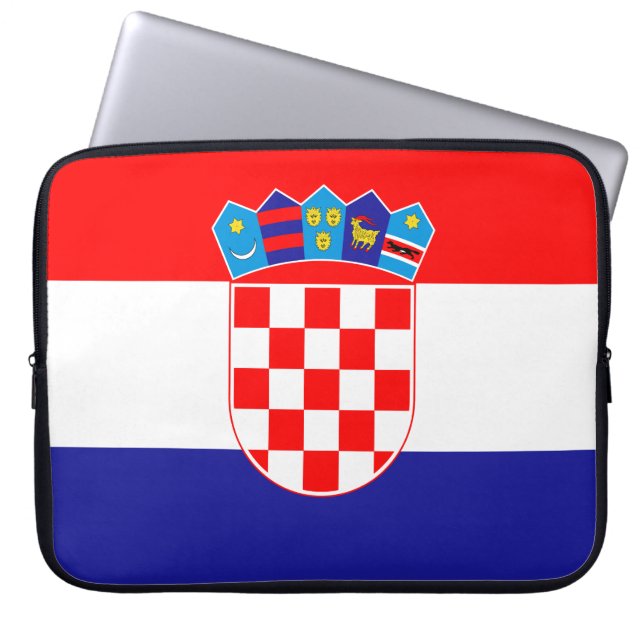 Funda Para Portátil Bandera Patriótica Croata (Frente)