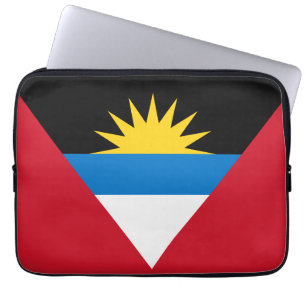 Funda Para Portátil Bandera patriótica de Antigua y Barbuda