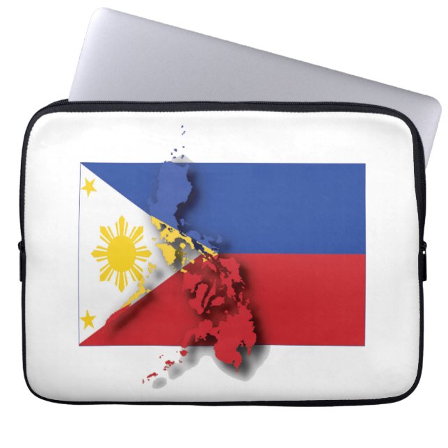 Funda Para Portátil Bandera patriótica de FILIPINAS (Frente)