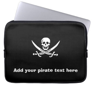 Funda Para Portátil Bandera pirata de Jolly roger