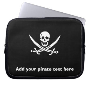 Funda Para Portátil Bandera pirata de Jolly roger