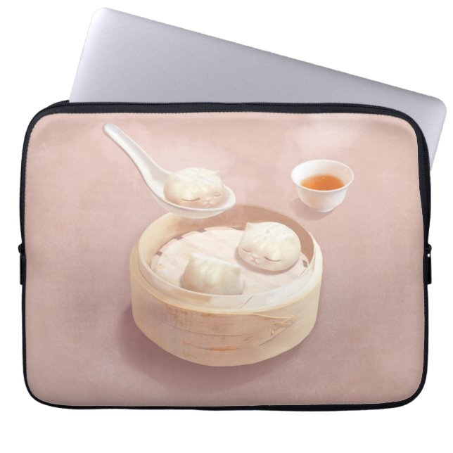 Funda Para Portátil Bao Baby - Tea Time Bao Buddies (Frente)