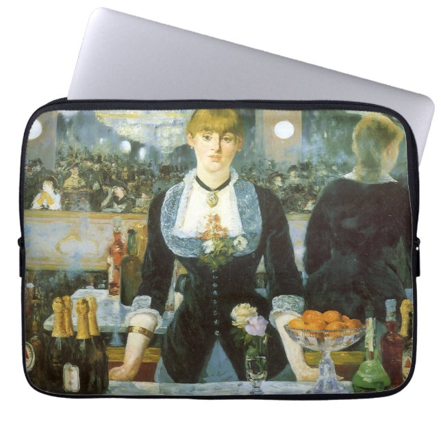 Funda Para Portátil Bar en el Folies Bergere por Edouard Manet (Frente)
