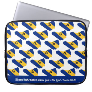Funda Para Portátil BARBADOS FLAG Personalizable Scripting