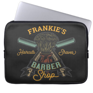 Funda Para Portátil Barbería personalizada Retro Recortes de pelo