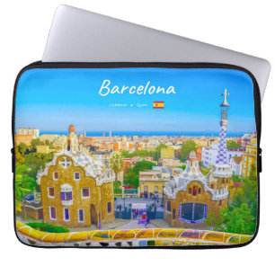 Funda Para Portátil Barcelona, España - Parque Güell Mosaico Gaudí