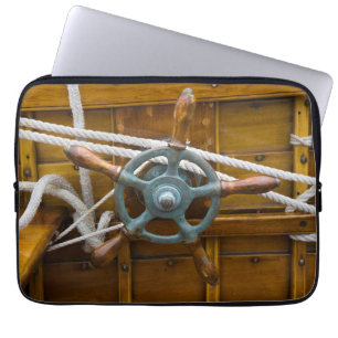 Funda Para Portátil Barco de madera antiguo