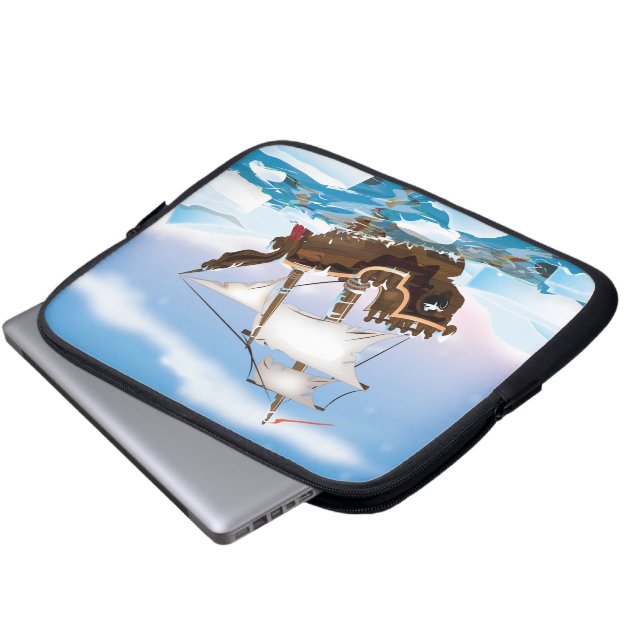 Funda Para Portátil Barco para romper el hielo (Inferior anverso)