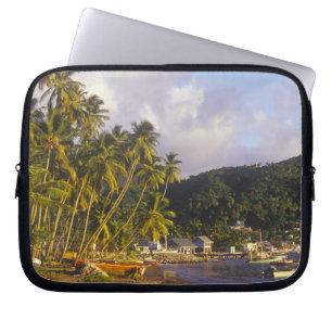 Funda Para Portátil Barcos pesqueros, Soufriere, Santa Lucía, Caribe