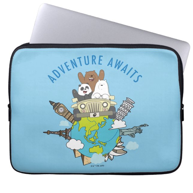 Funda Para Portátil Bare Bears - Aventura (Frente)
