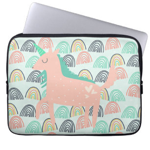 Funda Para Portátil Barrios de lluvia y Unicornios