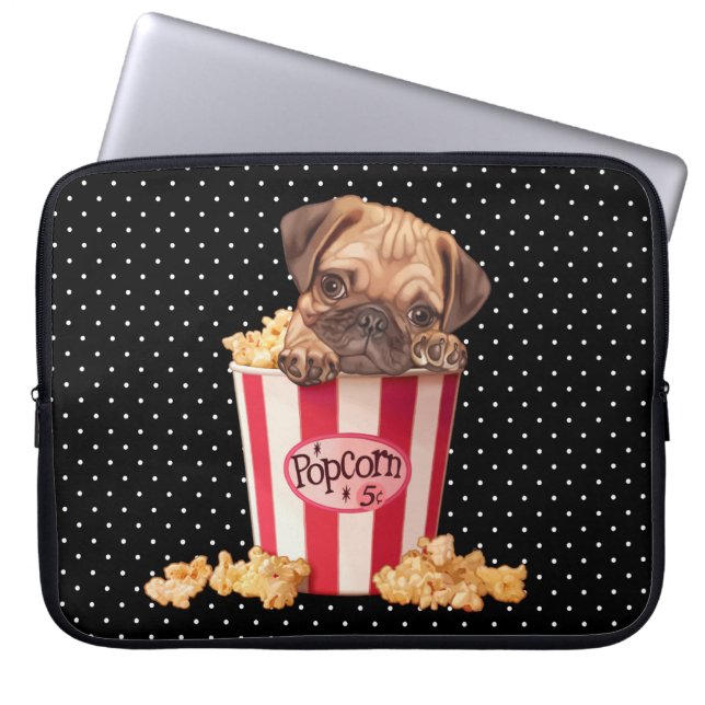 Funda Para Portátil Barro amasado de las palomitas (Frente)