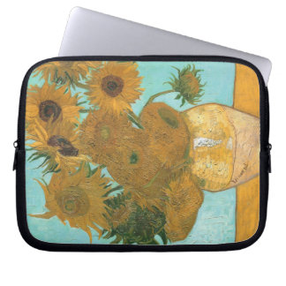 Funda Para Portátil Base con doce girasoles de Vincent van Gogh