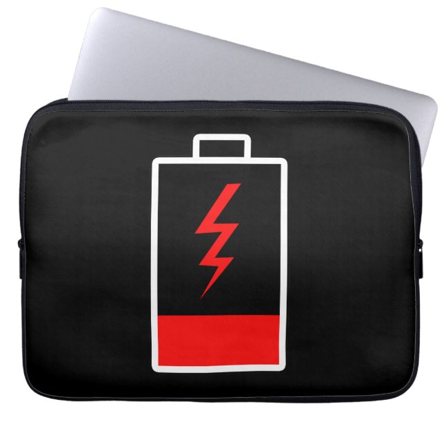 Funda Para Portátil Batería baja (Frente)
