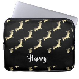 Funda Para Portátil Bates de oro sobre negro