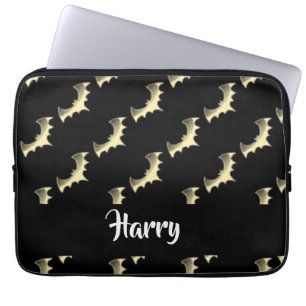 Funda Para Portátil Bates de oro sobre negro