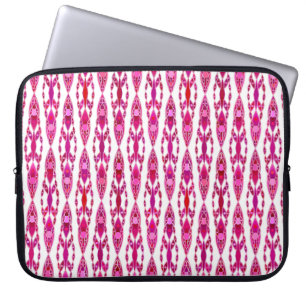 Funda Para Portátil Batik tribal - Borquín y rosa fucsia